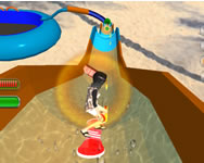 Water slide rush racing game online